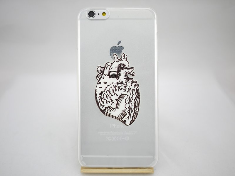 Painted love series - loved the heart - Yang Shuting "iPhone / Samsung / HTC / LG / Sony / millet" TPU phone Case - เคส/ซองมือถือ - ซิลิคอน สีดำ