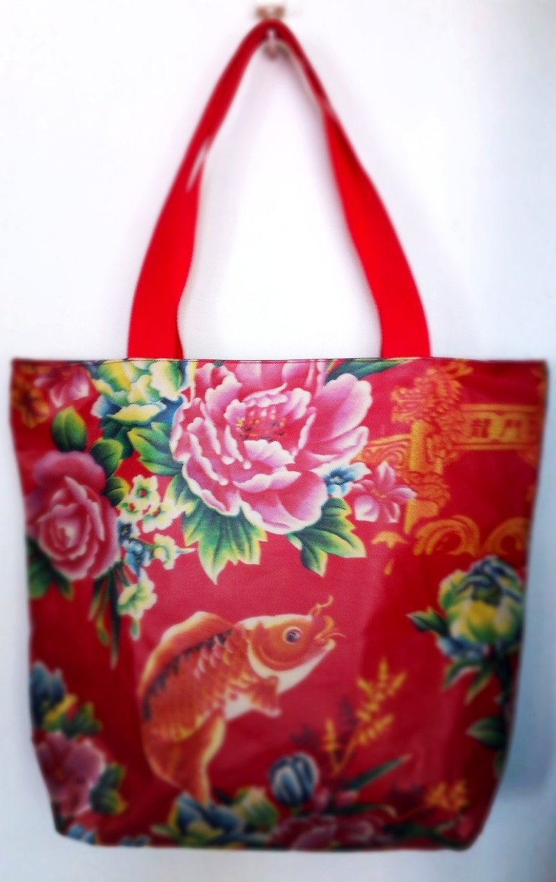 Traditional Lei Yue Longmen Printing Stickers Environmentally Friendly Adhesive - Messenger Bags & Sling Bags - Silicone Red