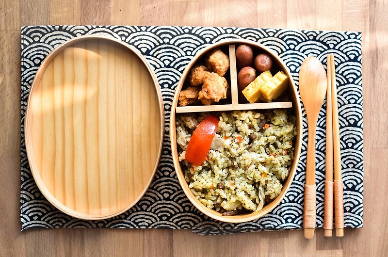 La-boos Japanese picnic lunch box - อื่นๆ - ไม้ สีเขียว