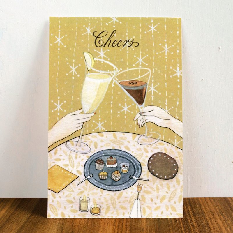 Postcard-cheers - Cards & Postcards - Paper Yellow