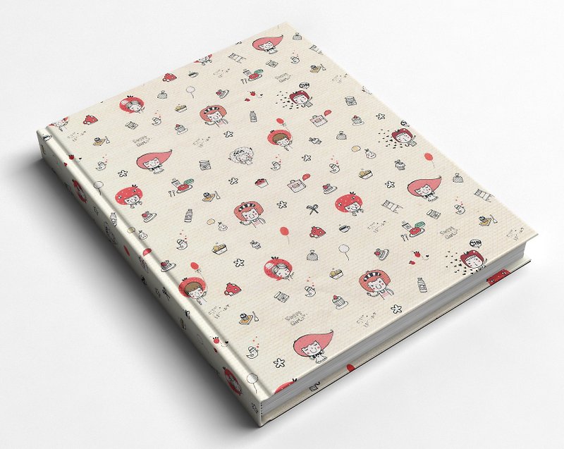 ☆ ° Rococo Strawberries WELKIN Handmade Crafts / Notebook / Hand / Diary - Pink Little - Notebooks & Journals - Paper 