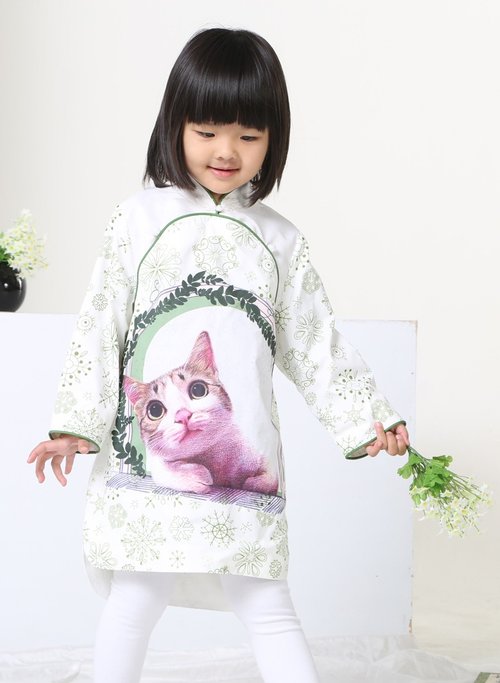 滴滴水花 DIIID 滴滴水花晴雨衣 兒童 女童 風衣 旗袍 裙子 上衣 雨衣 春天 夏天