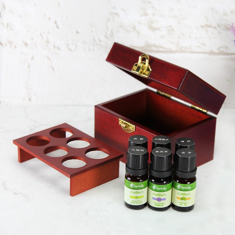 [Herbal Truth] Six Grids Essential Oil Combination (Single Essential Oil 10mlx6) - Fragrances - Glass Brown