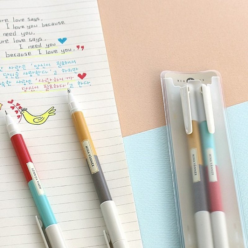 bookfriends-DUO two-color two-headed pen group (2 into) - collide with the primary colors, BZC23862 - อุปกรณ์เขียนอื่นๆ - พลาสติก หลากหลายสี