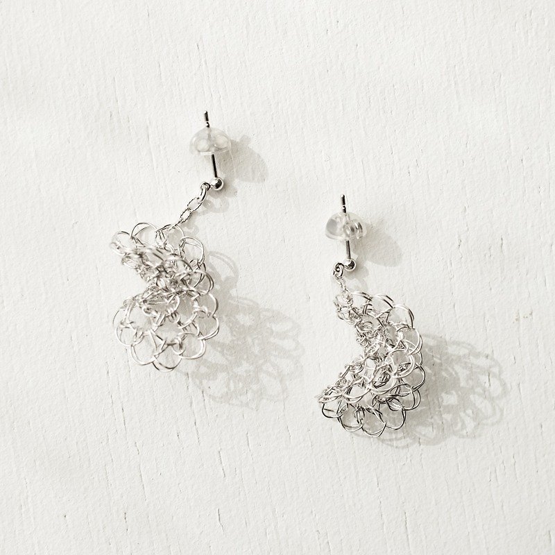Tsunagari (s) Earrings - Earrings & Clip-ons - Other Metals Gray