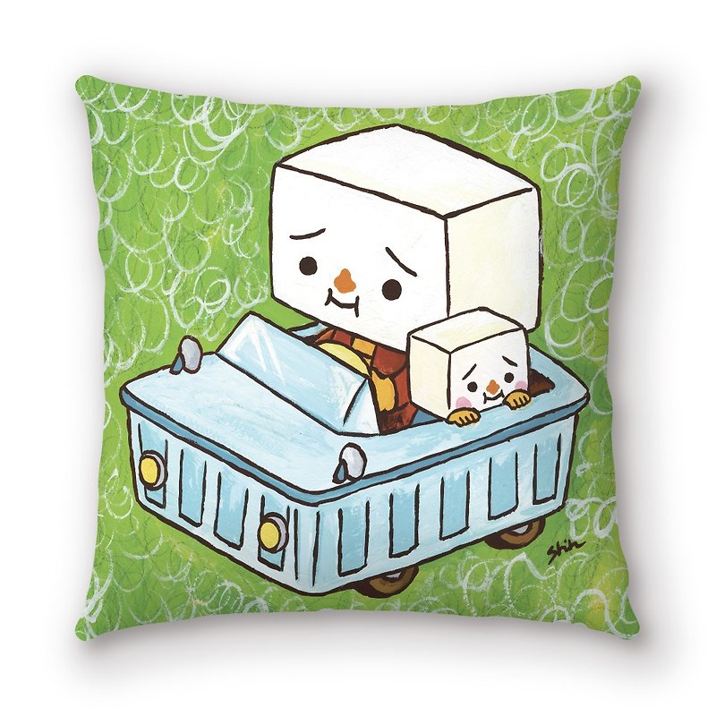 AppleWork iPillow Creative pillow: Parental tofu PSPL-006 - Pillows & Cushions - Cotton & Hemp Green