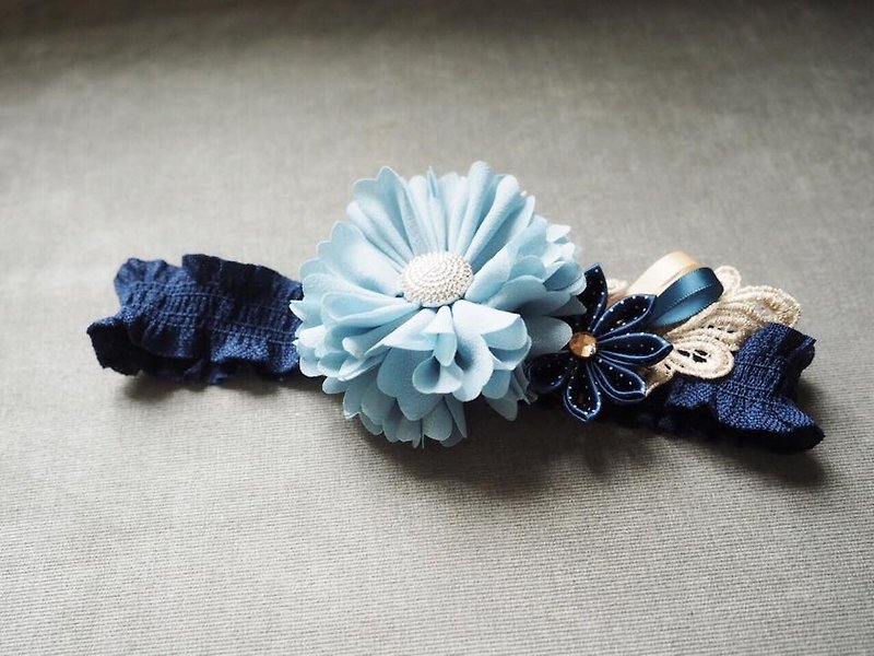 Handmade Elastic Headband - Bibs - Other Materials Blue