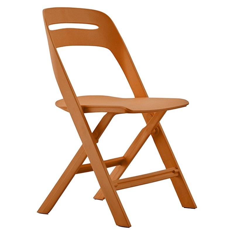 NOVITE 诺维特_all plastic folding chair/vibrant orange (products are only delivered to Taiwan) - Other Furniture - Other Materials Orange