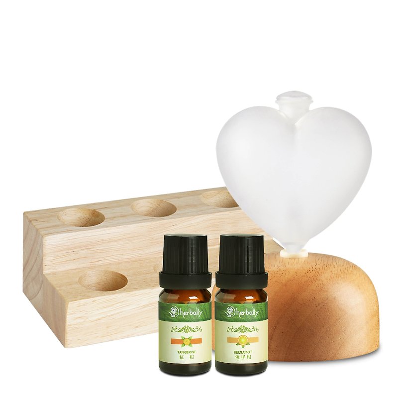 [herbally Herbal True Facts] WISH Wishing Mist Spreading Instrument Combination (Logs + Essential Oil 10mlx2) - น้ำหอม - แก้ว สีนำ้ตาล