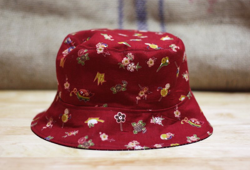 {Red} Japanese fisherman hat - หมวก - วัสดุอื่นๆ 