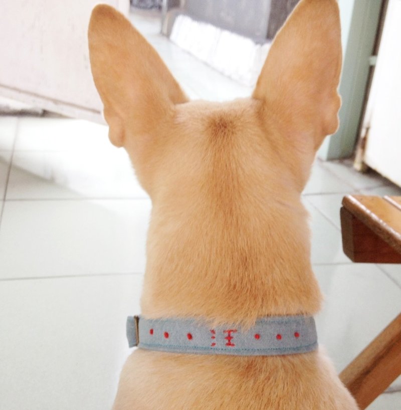 Doggy embroidered collar - ปลอกคอ - วัสดุอื่นๆ หลากหลายสี