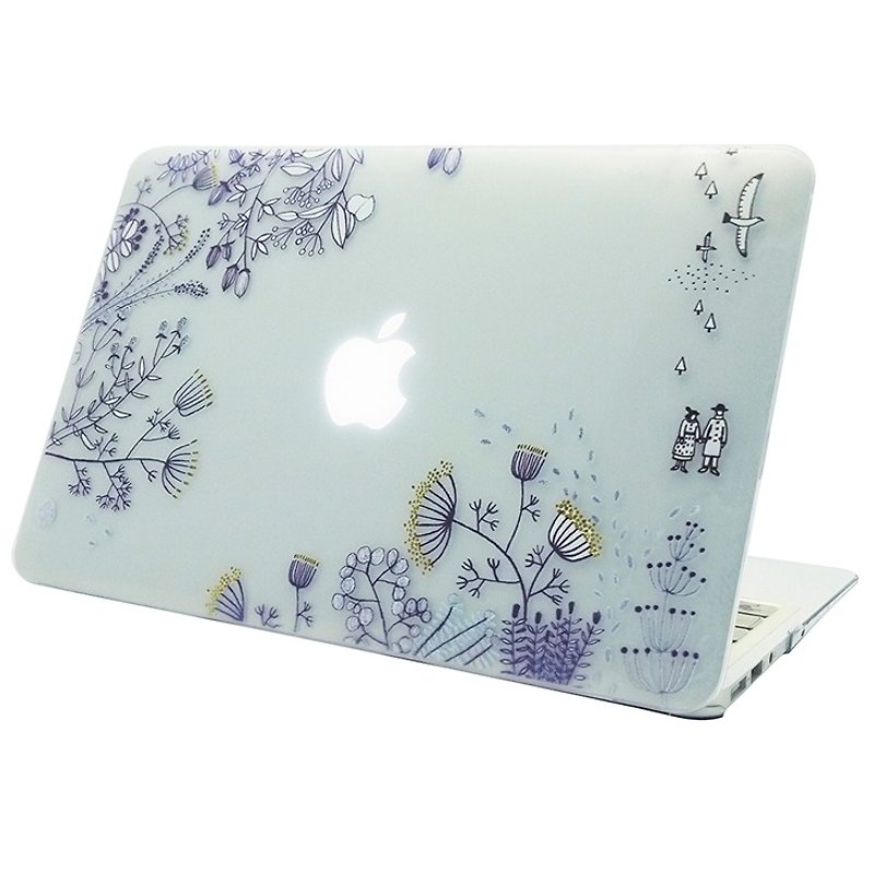 Hand-painted Love series - leave - Suli card Zulieca "Macbook Pro 15.4 inch special" crystal shell - เคสแท็บเล็ต - พลาสติก ขาว