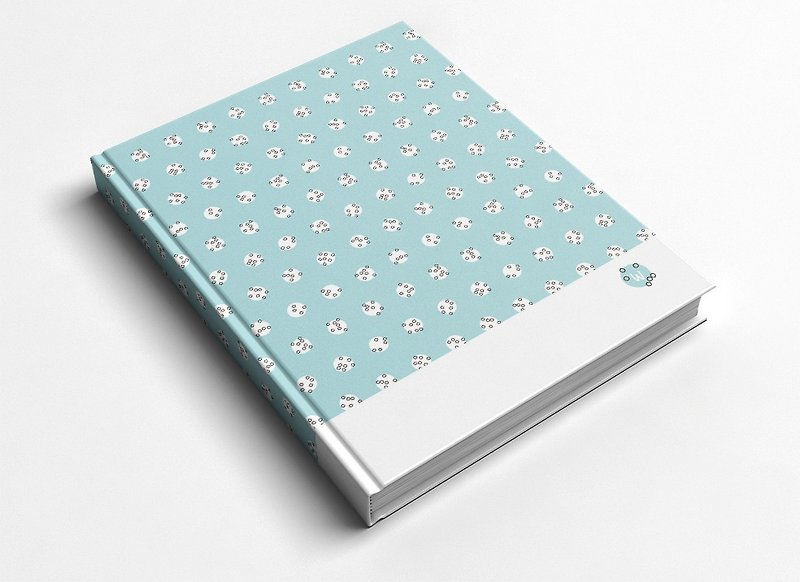 ☆ ° Rococo Strawberry WELKIN Hand Handle ☆ Handbook / Notebook / Hand / Diary - Blue Little - Notebooks & Journals - Paper Blue
