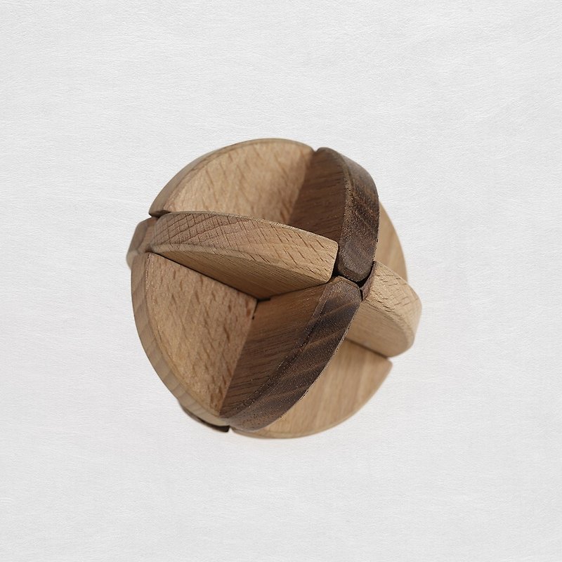 【Gandandesign】《Cryptex Medallion Series》Harmony (puzzle - Items for Display - Wood Brown