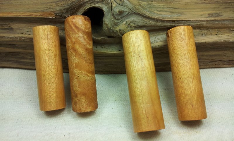 Taiwan cattle camphor round seal (six points) - Wood, Bamboo & Paper - Wood 