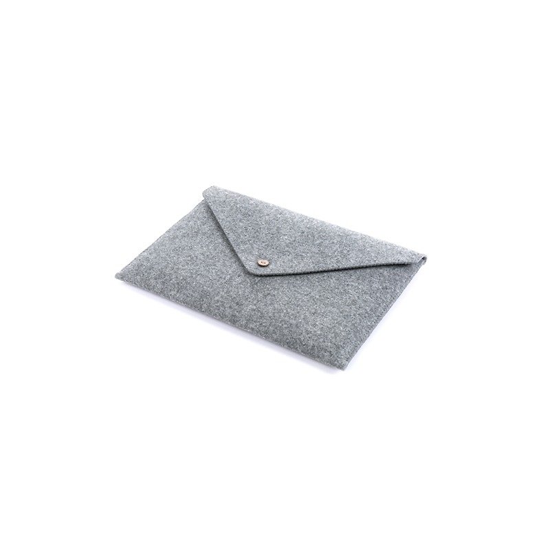 Suo Ran Macbook Pro16 15 new Air13 12 inch wool felt computer liner bag protective cover envelope - Tablet & Laptop Cases - Wool Gray