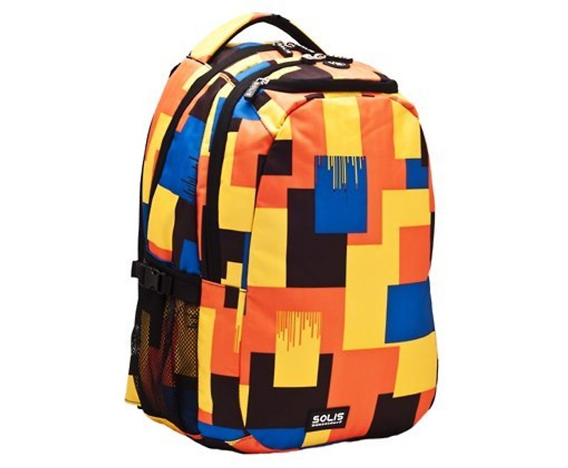 SOLIS [street Camouflage] after the big size of the basic models Laptop Backpack (Yellow Rock) - Laptop Bags - Other Materials Multicolor