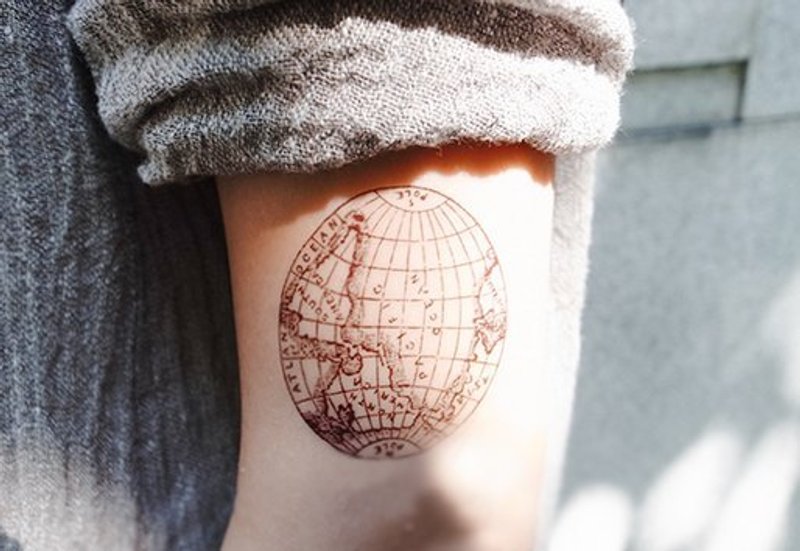 *tattoo* 世界刺青貼紙 1組2張同款 - 貼紙 - 紙 黑色