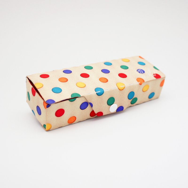 BLR 萬用收納盒 Color Box 鉛筆盒 CB01 彩色水玉點點 - 筆盒/筆袋 - 其他材質 黃色