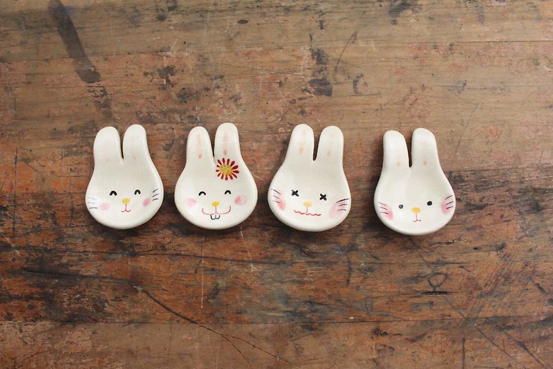 兔寶寶～筷架(單個) - 餐桌布/餐墊 - 其他材質 多色