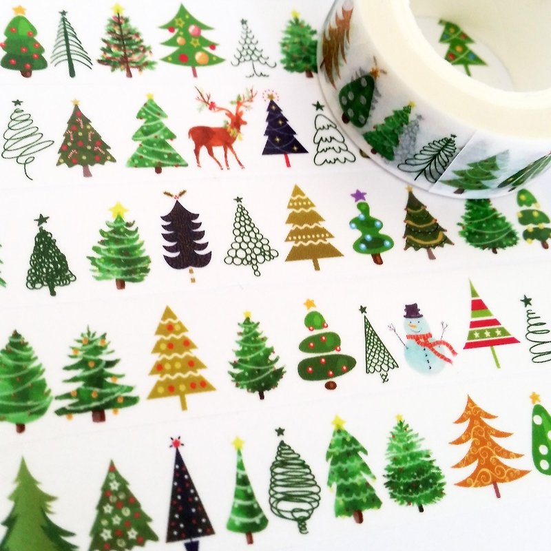 Masking Tape Christmas Tree - Washi Tape - Paper 