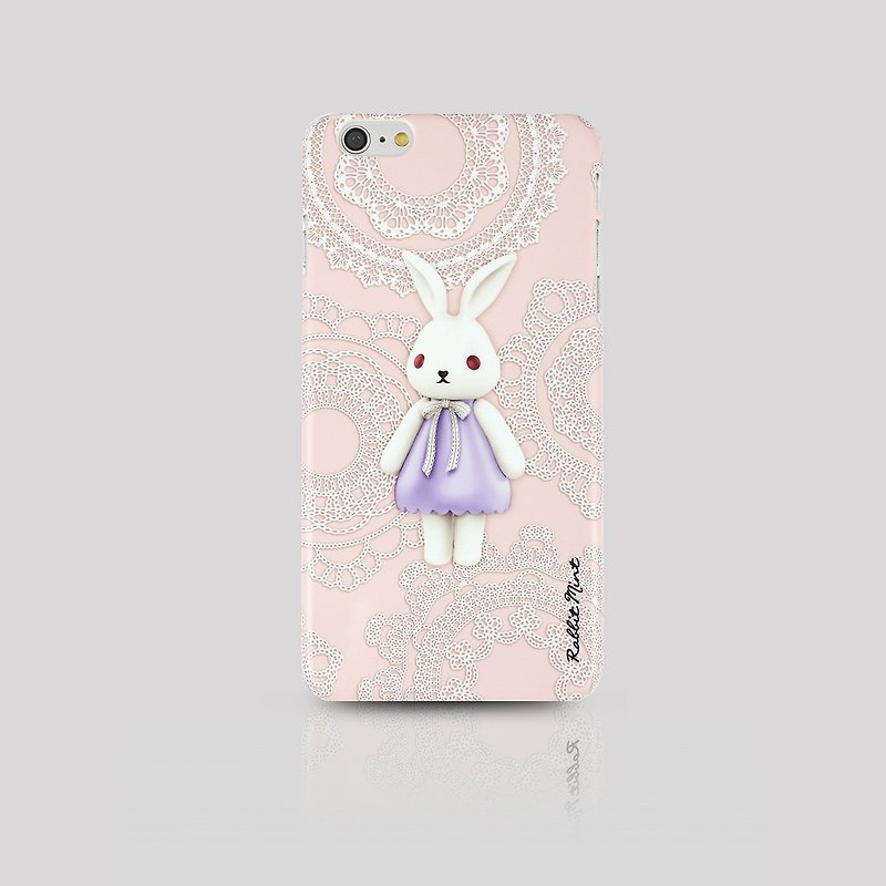(Rabbit Mint) Mint Rabbit Phone Case - 蕾丝布玛莉 Merry Boo - iPhone 6 Plus (M0019) - Phone Cases - Plastic Pink