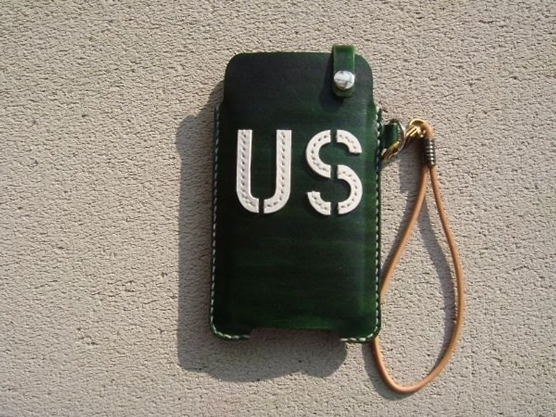 [ISSIS] Military Style Series (2) Handmade Mobile Phone Case - Other - Genuine Leather 