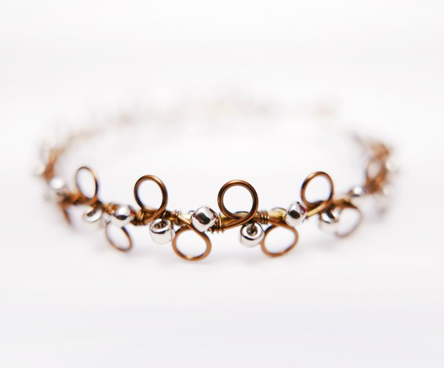 流星群 バングル ジュエリー 純銅 ブレスレット ハンドメイド  銅ブレスレット 流星群 純銅製 ジュエリー ブレスレット バングル 銅
