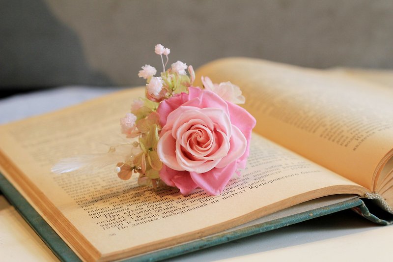 Amaranth Flower Ring [series] Rose models / dark pink / light green flowers - Other - Plants & Flowers Pink