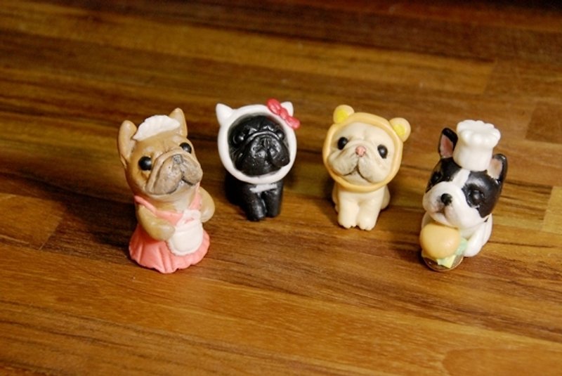 ペット人形キーホルダー人形カスタマイズ猫人形犬人形カスタマイズ - オーダーメイドグッズ - 粘土 多色