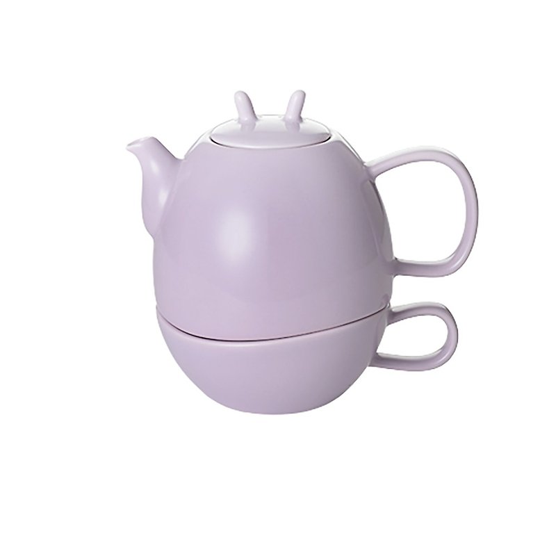 【Flower Series】Son-Mother Pot (Pink Purple) - Teapots & Teacups - Other Materials Purple