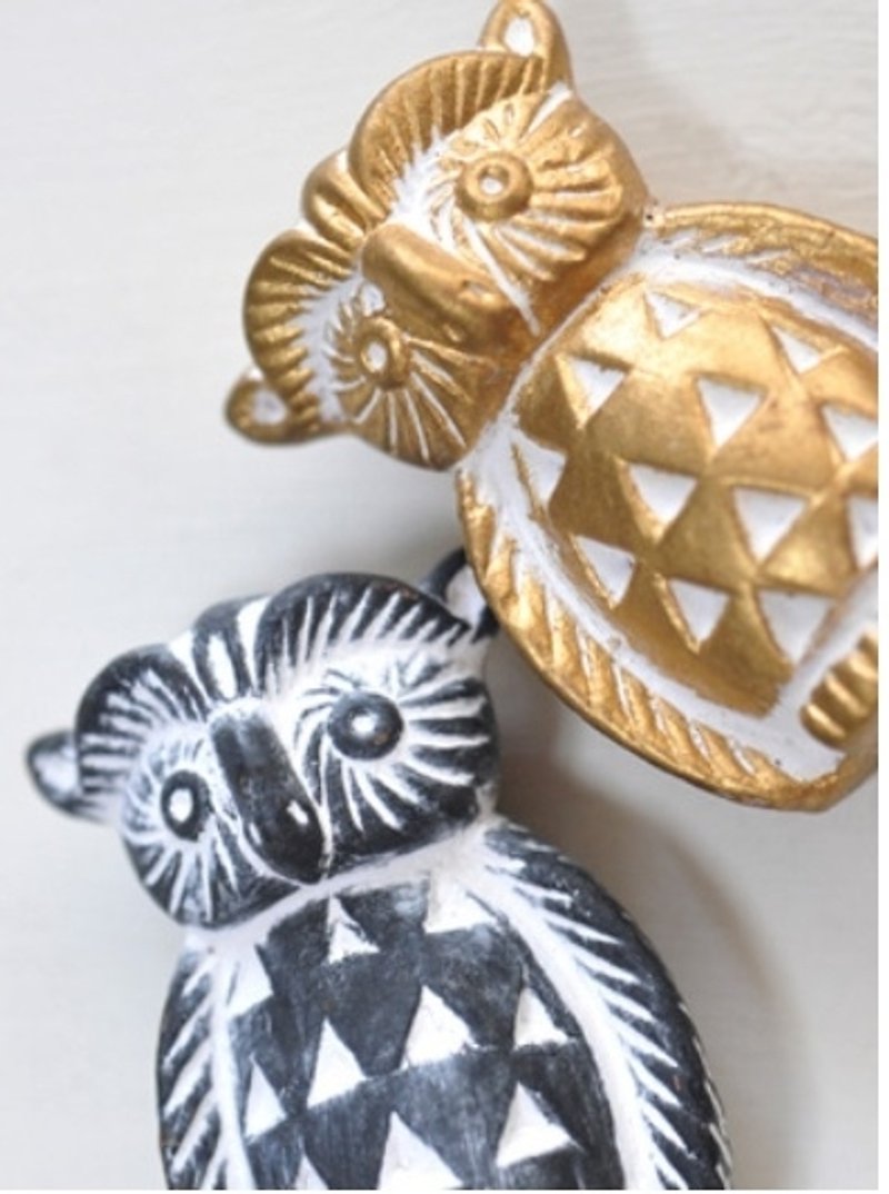 Earth Tree fair trade & Eco- "Baishi grocery Series" - unglazed pottery owl - ของวางตกแต่ง - วัสดุอื่นๆ 