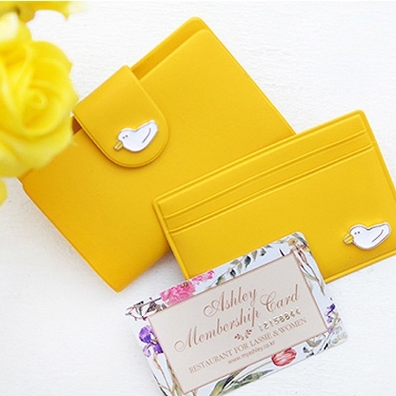 Dessin x Jamstudio-Jam ticket Pouch pretty ducklings - ducklings yellow, JSD77097 - ID & Badge Holders - Other Materials Yellow