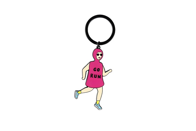 YIZISTORE sports series keyring keychain - Running - Keychains - Other Metals 