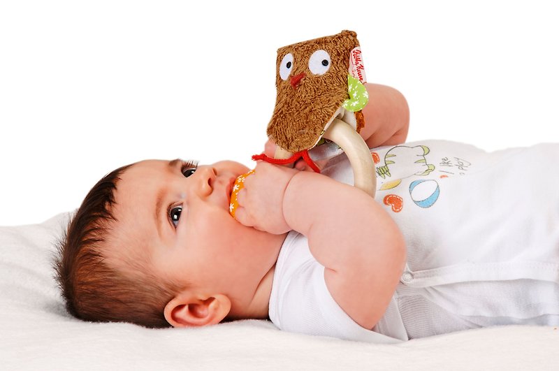 Käthe Kruse, a German brand for the first time, holds a doll owl - Kids' Toys - Cotton & Hemp Multicolor
