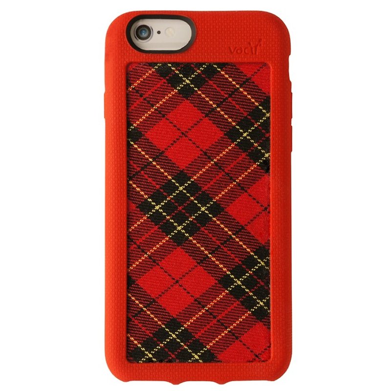 Vacii Haute iPhone6/6s布面保護套 格紋紅 - 其他 - 其他材質 紅色