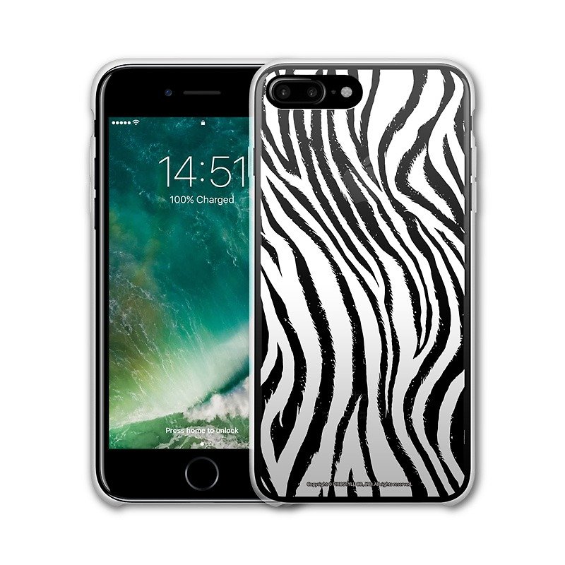 AppleWork iPhone 6/7/8 Plus Original Protective Case - Zebra PSIP-184 - Phone Cases - Plastic White