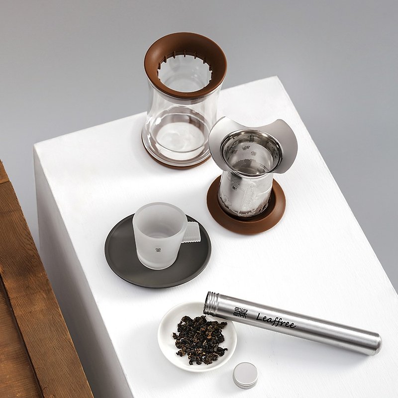 自由葉 | 鹿谷 | 台灣印象沖茶器 - 保溫瓶/保溫杯 - 玻璃 咖啡色
