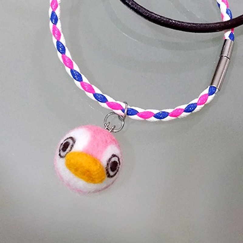 <Wool felt> Color Penguin (S Size) #Charming with strap by WhizzzPace - สร้อยข้อมือ - ขนแกะ 