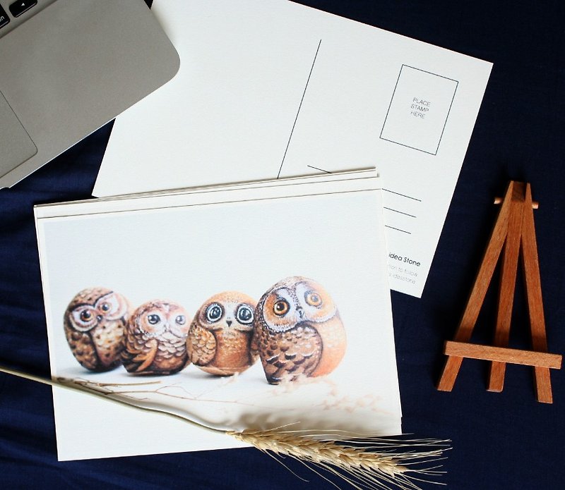 Postcard 3 style of animal stonepaint - การ์ด/โปสการ์ด - กระดาษ หลากหลายสี