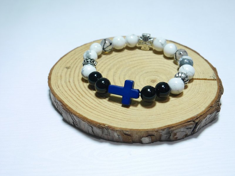 S & amp; A- Taiji beaded bracelet - Bracelets - Acrylic White