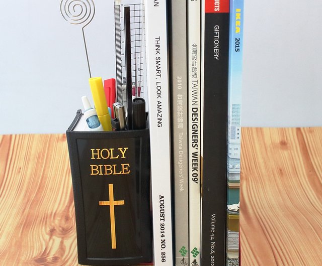 Welcome the New Year] Bible-shaped pen holder desk storage healing small  items wedding small items - Shop OSHI Pen & Pencil Holders - Pinkoi