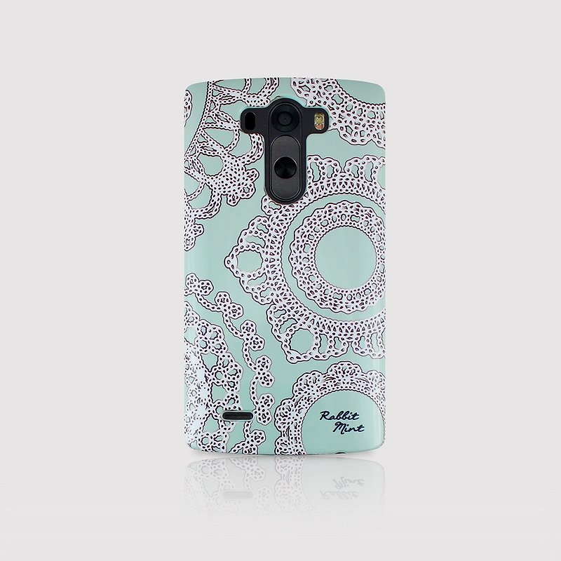 (Rabbit Mint) Mint Rabbit Phone Case - Thin He Leisi series - LG G3 (P00006) - เคส/ซองมือถือ - พลาสติก สีเขียว