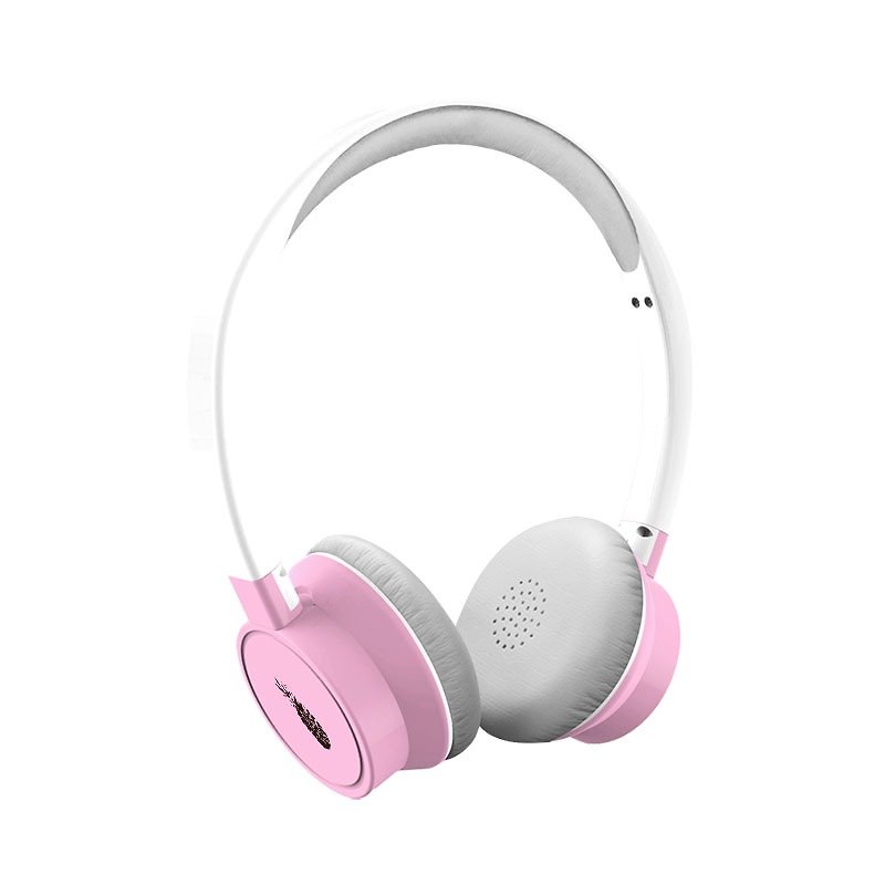 『BRIGHT』客制化有線耳機 Summer系列：粉紅鳳梨的愛與和平 - 耳機/藍牙耳機 - 塑膠 多色