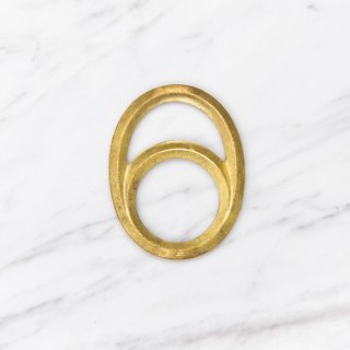 FUTAGAMI bronze Opener &quot;eclipse&quot; NISSHOKU Brass Bottle Opener