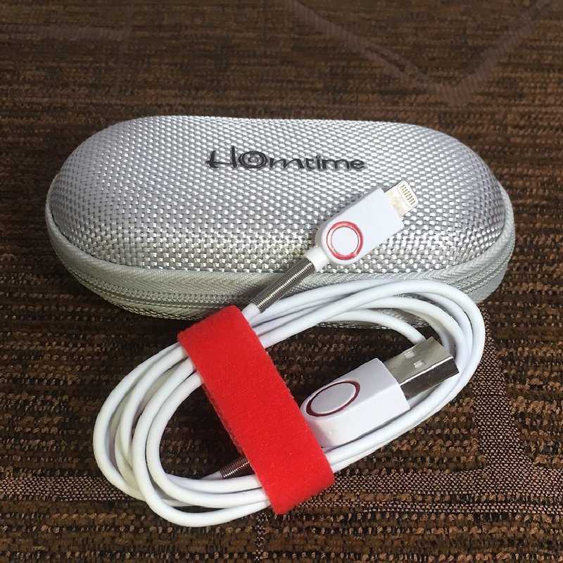 O2 APPLE MFI認證 iphone Lightning 傳輸充電線含收納盒-白色 - 行動電源/充電線 - 其他材質 白色