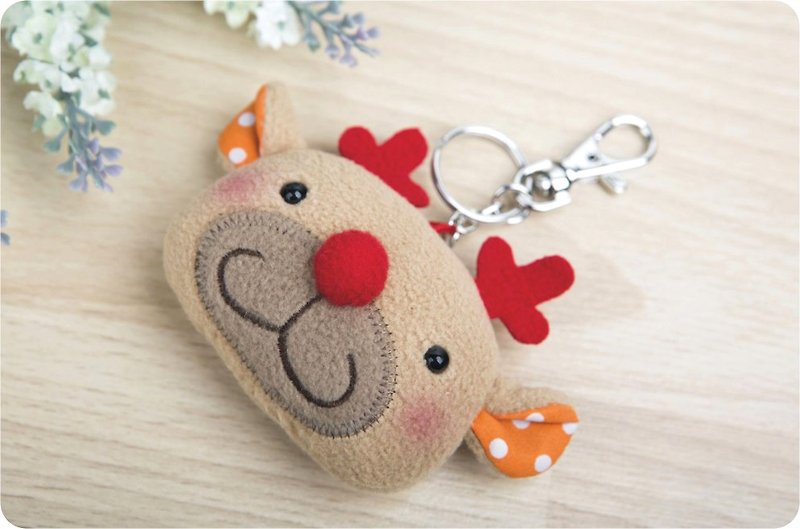 "Balloon" Keyring-Elk Mulberry - Keychains - Other Materials Gold