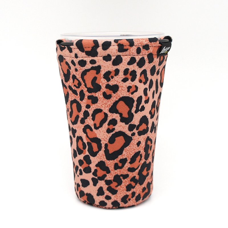 BLR Drink caddy  Orange Leopard  WD37 - ถุงใส่กระติกนำ้ - วัสดุอื่นๆ สีทอง
