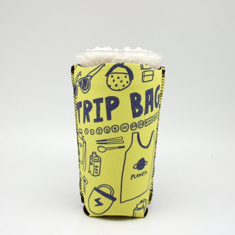BLR  Cup Sleeve Magai's [ Travel ] - ถุงใส่กระติกนำ้ - เส้นใยสังเคราะห์ สีเขียว
