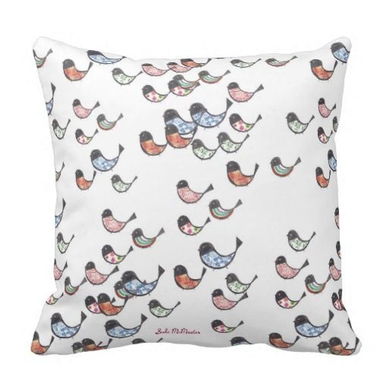 Little Bird World-Australian original pillowcase - Pillows & Cushions - Other Materials Multicolor